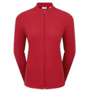 FootJoy Full-Zip Rib Midlayer sudadera de mujer, roja