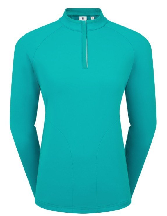 FootJoy Half-Zip Midlayer sudadera de mujer, tile blue