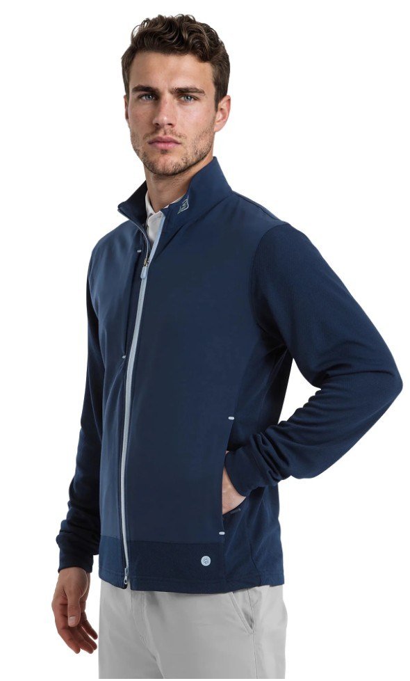 FootJoy Tempo Hybrid Full-Zip chaqueta de hombre, navy