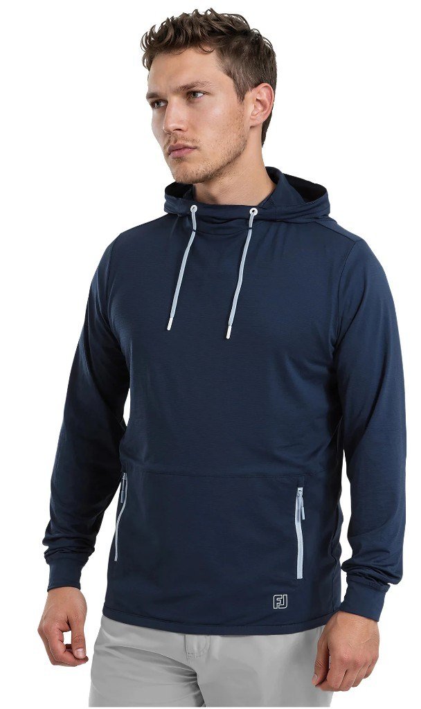 FootJoy TempoSeries Hoodie sudadera con capucha para hombre, azul marino