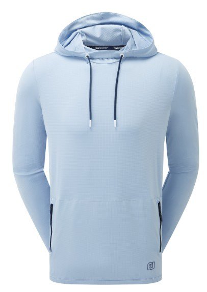 FootJoy TempoSeries Hoodie sudadera con capucha para hombre, azul océano