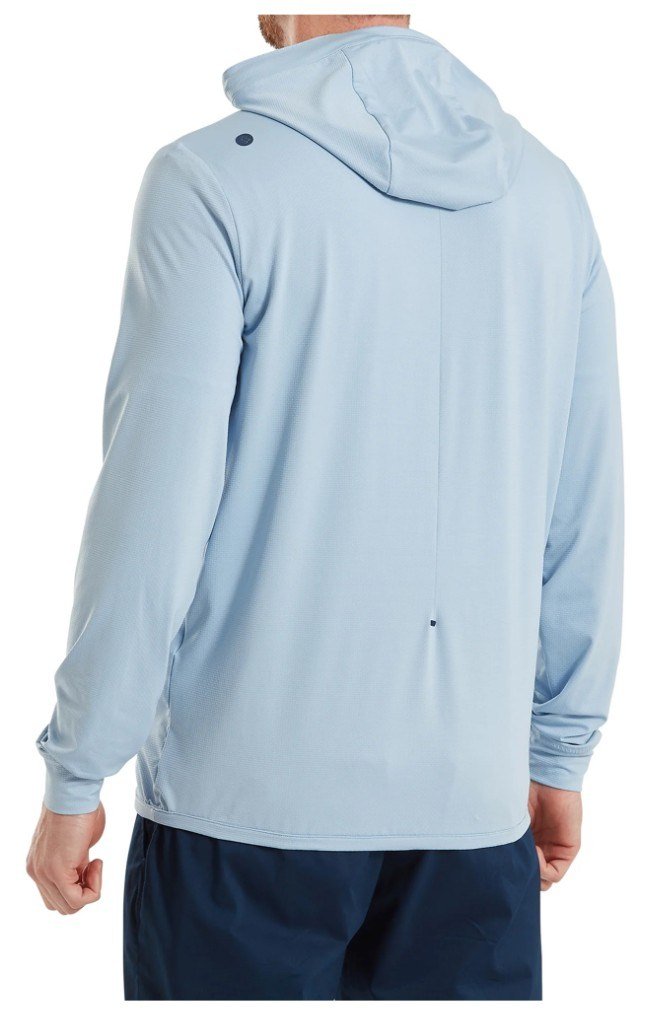 FootJoy TempoSeries Hoodie sudadera con capucha para hombre, azul océano