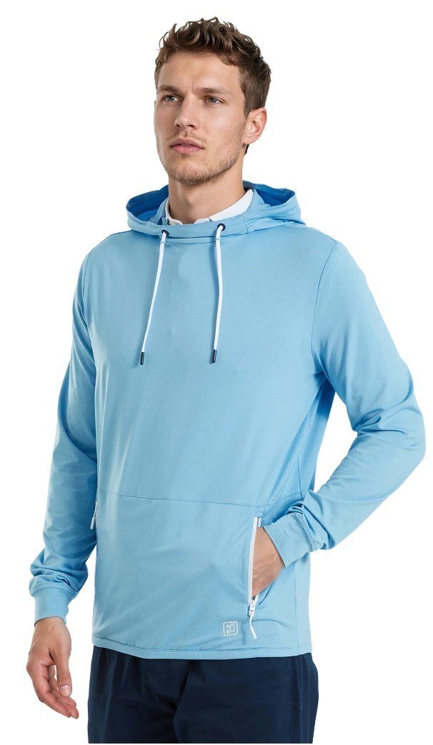FootJoy TempoSeries Hoodie sudadera con capucha para hombre, blue reef