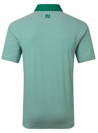 FootJoy Feeder Stripe Pique polo de hombre, field green
