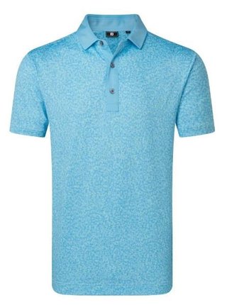 FootJoy Condensed Camo Print Lisle polo de hombre, sea glass/blue reef/deep reef