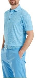 FootJoy Condensed Camo Print Lisle polo de hombre, sea glass/blue reef/deep reef