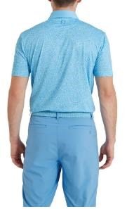 FootJoy Condensed Camo Print Lisle polo de hombre, sea glass/blue reef/deep reef