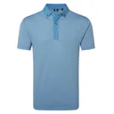 FootJoy Star Geo Jacquard polo de hombre, coastal blue