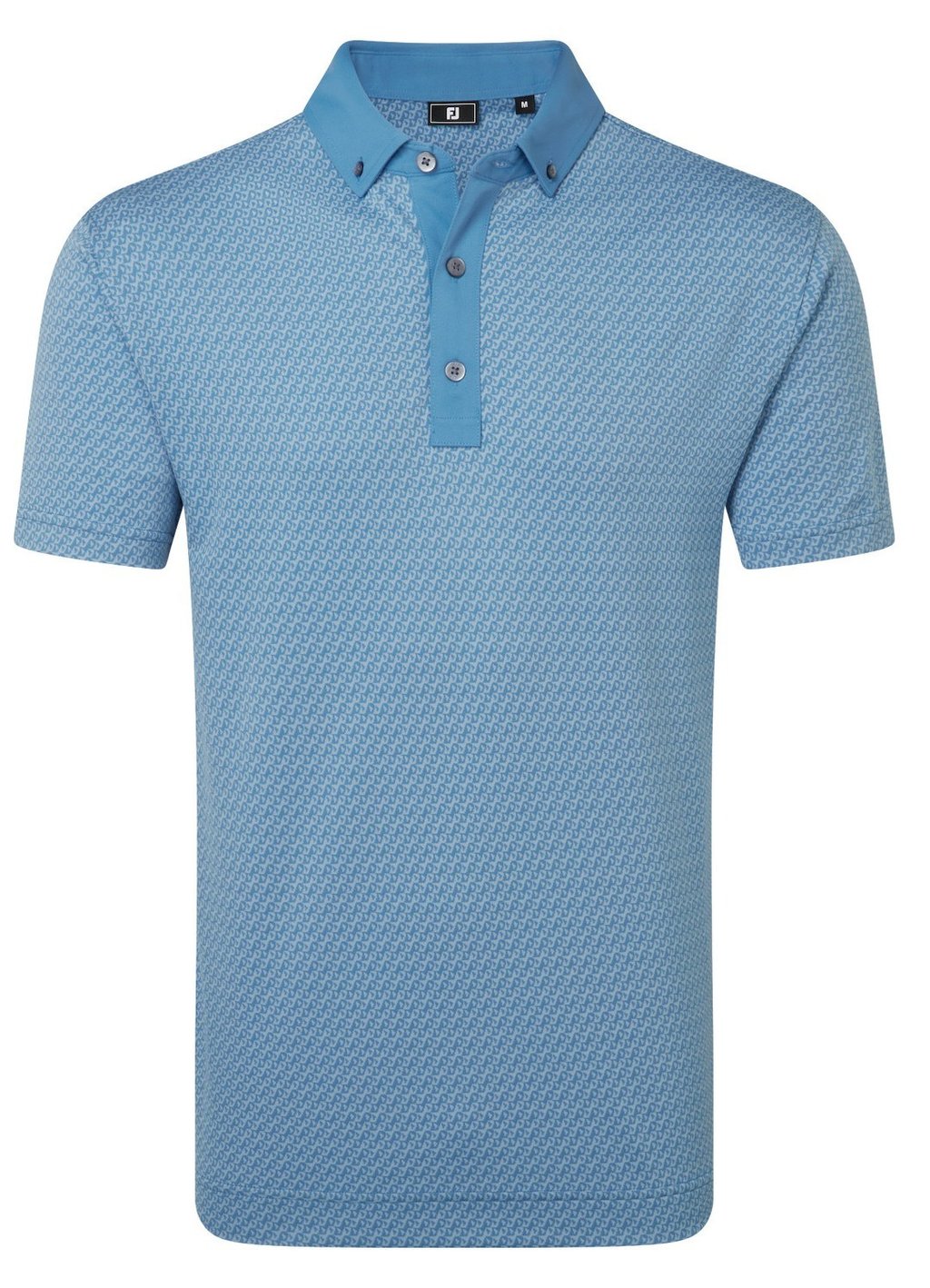 FootJoy Star Geo Jacquard polo de hombre, coastal blue