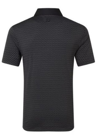 FootJoy Star Geo Jacquard polo de hombre, negro