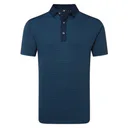 FootJoy Star Geo Jacquard polo de hombre, azul marino