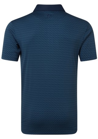 FootJoy Star Geo Jacquard polo de hombre, azul marino
