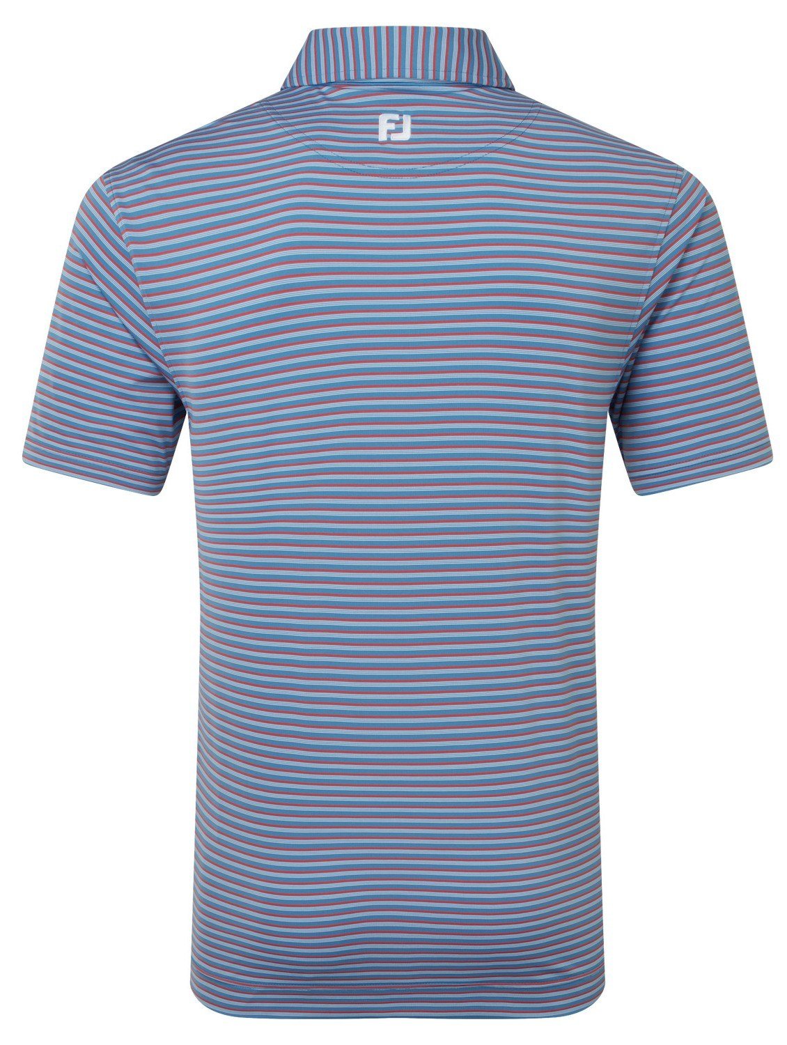 FootJoy Shadow Stripe Lisle polo de hombre, azul costero