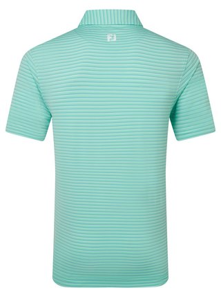 FootJoy Shadow Stripe Lisle polo de hombre, sea glass