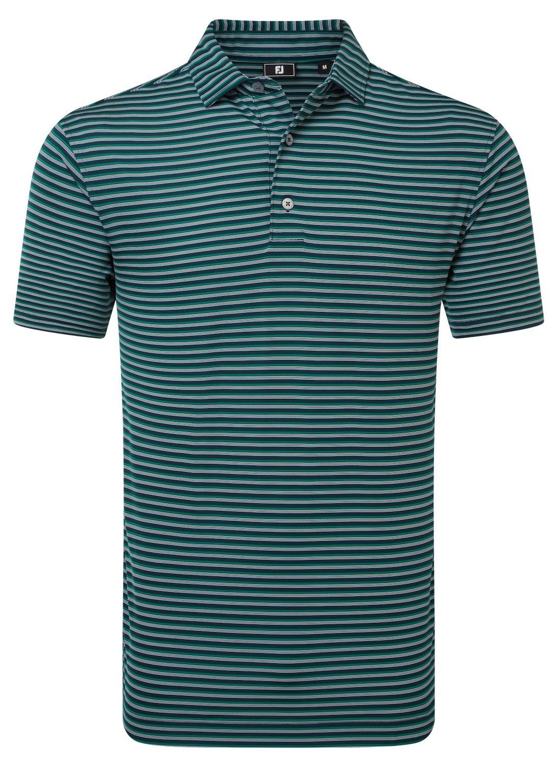 FootJoy Shadow Stripe Lisle polo de hombre, azul marino