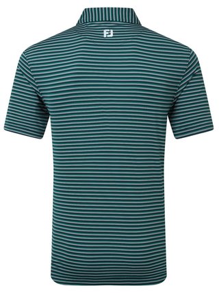 FootJoy Shadow Stripe Lisle polo de hombre, azul marino
