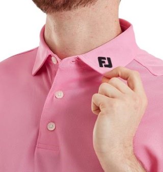 FootJoy Stretch Pique Solid polo de hombre, pink pop