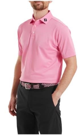 FootJoy Stretch Pique Solid polo de hombre, pink pop