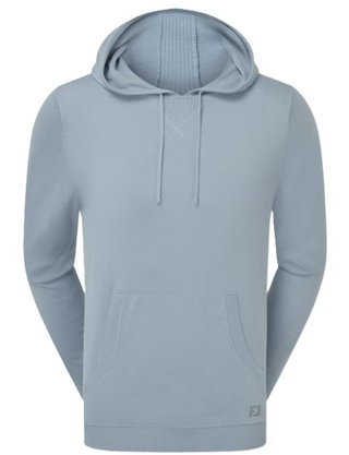 FootJoy drirelease Knit Hoodie sudadera con capucha para hombre, chambray