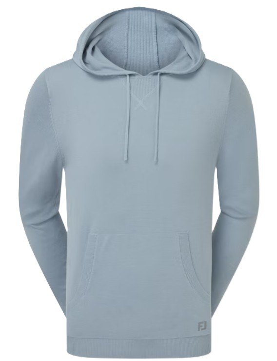 FootJoy drirelease Knit Hoodie sudadera con capucha para hombre, chambray