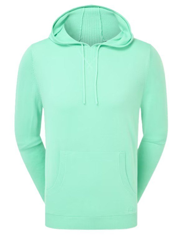 FootJoy drirelease Knit Hoodie sudadera de hombre, sea glass