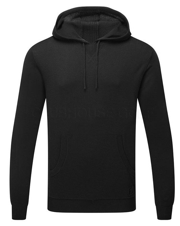 FootJoy drirelease Knit Hoodie sudadera con capucha para hombre, negra