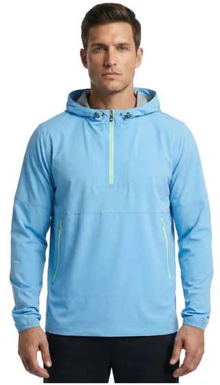 FootJoy HydroLite X Hoodie chaqueta de hombre, deep reef/sea glass