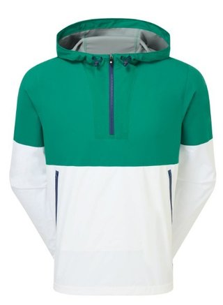FootJoy HydroLite X Hoodie chaqueta de hombre, field green/white