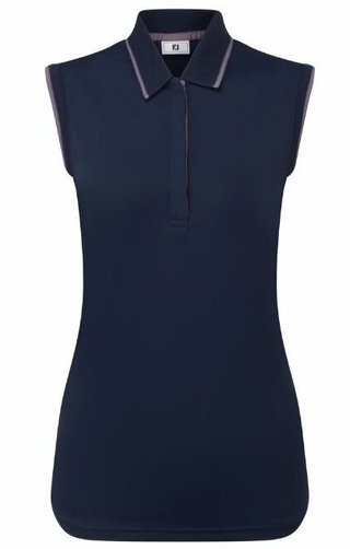 FootJoy Sleeveless polo de mujer, azul marino