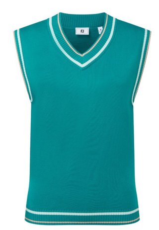 FootJoy Sweater Tank chaleco de mujer, azul mosaico