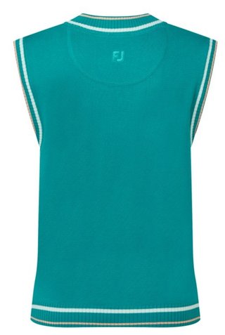 FootJoy Sweater Tank chaleco de mujer, azul mosaico