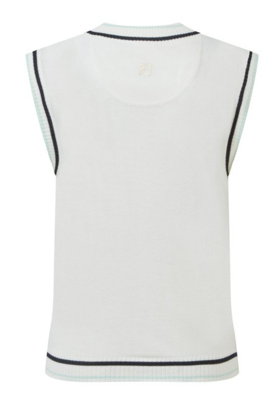 FootJoy Sweater Tank chaleco de mujer, blanco