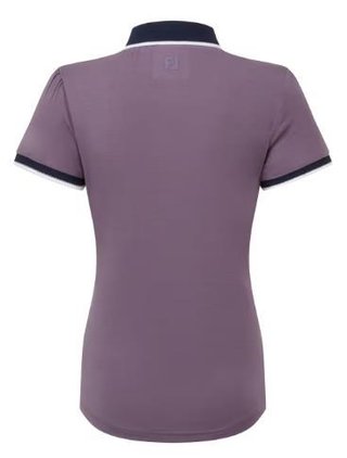 FootJoy Cap Sleeve polo de mujer, dusty violet/navy