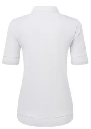 FootJoy Texture Knit polo de mujer, blanco/glacial blue