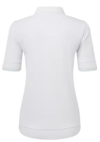 FootJoy Texture Knit polo de mujer, blanco/glacial blue
