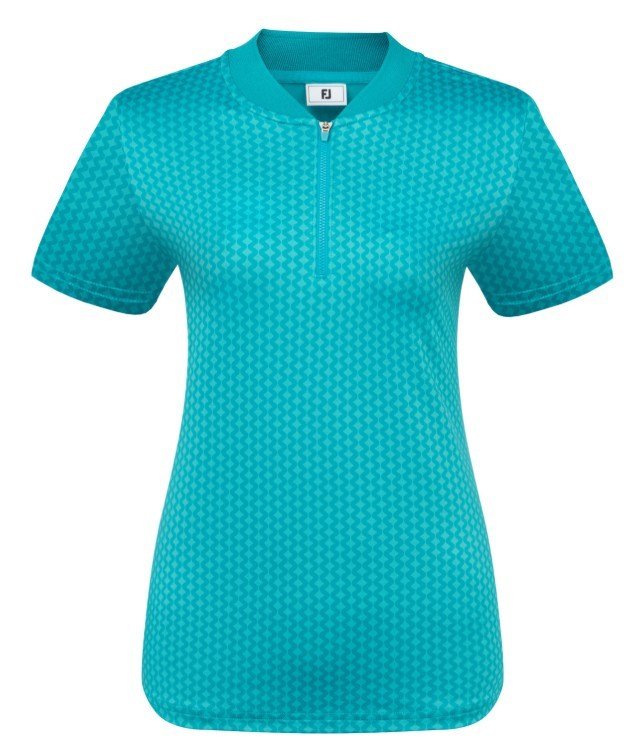 FootJoy Zip Blade polo de mujer, tonal tile blue print