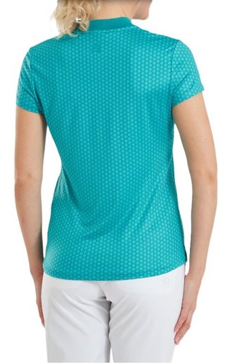 FootJoy Zip Blade polo de mujer, tonal tile blue print