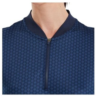 FootJoy Zip Blade polo de mujer, estampado tonal tile navy