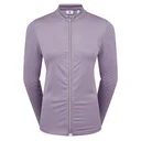 FootJoy Midlayer Full Zip Printed Sleeve sudadera de mujer, dusty violet