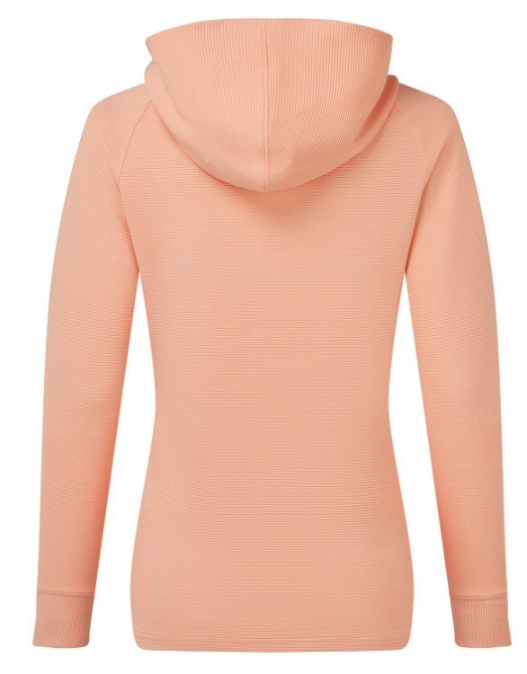 FootJoy Full-Zip Ottoman Hoodie sudadera con capucha para mujer, desert peach