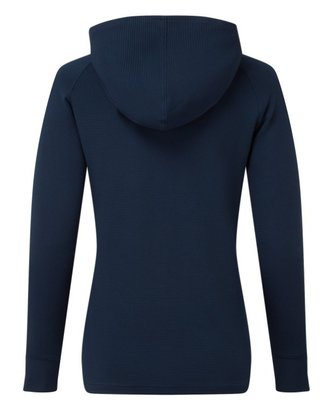 FootJoy Full-Zip Ottoman Hoodie sudadera con cremallera completa para mujer, azul marino