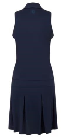 FootJoy Pleated vestido de mujer, azul marino/blanco