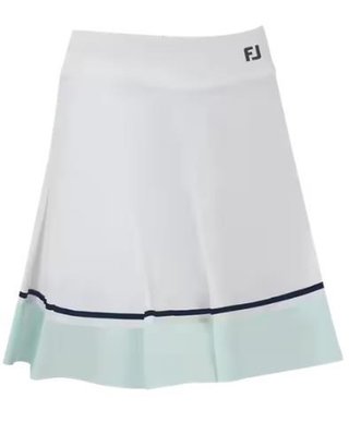 FootJoy Pleated falda pantalón de mujer, blanco/marino