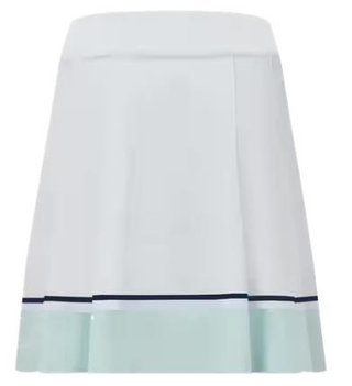 FootJoy Pleated falda pantalón de mujer, blanco/marino