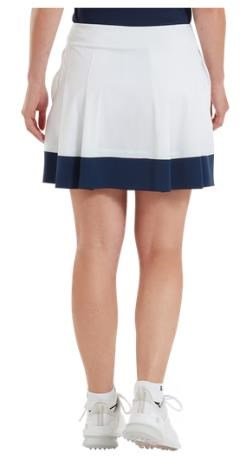FootJoy Pleated falda pantalón de mujer, blanco/marino