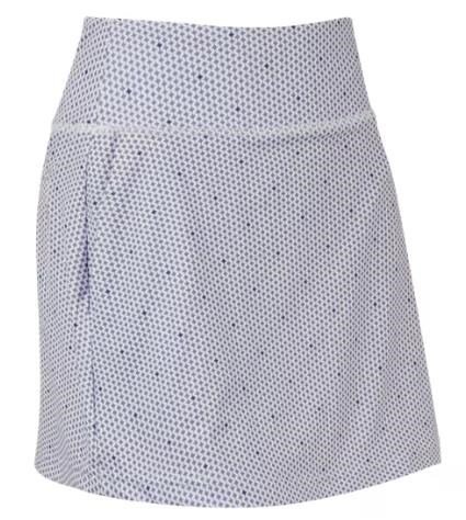FootJoy Curve Geo Dot Aerial falda pantalón de mujer, dusty violet/navy