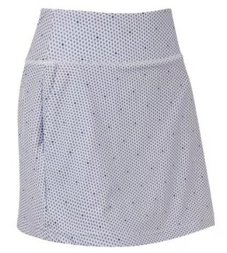 FootJoy Curve Geo Dot Aerial falda pantalón de mujer, dusty violet/navy