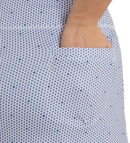 FootJoy Curve Geo Dot Aerial falda pantalón de mujer, dusty violet/navy