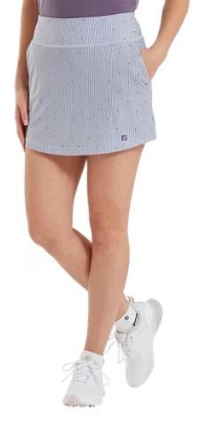 FootJoy Curve Geo Dot Aerial falda pantalón de mujer, dusty violet/navy
