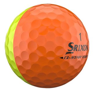 Srixon Q-Star Tour Divide pelotas de golf, amarillo/naranja
